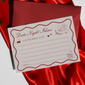 Valentine Bridal Shower Date Night Ideas Card Einladung