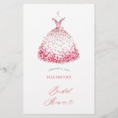 Valentine Bridal Shower Game Match Movie Quotes Flyer (Hinten)