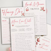 Valentine Bridal Shower Game Match Movie Quotes Flyer