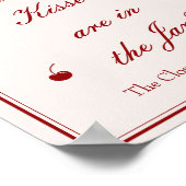  Valentine Bridal Shower Guess How Many Kisses Poster (Ecke)