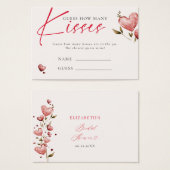 Valentine Bridal Shower How Many Kisses Game (Vorne & Hinten)