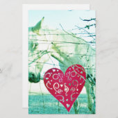 Valentine Briefpapier (Vorne/Hinten)