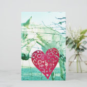 Valentine Briefpapier (Stehend Vorderseite)