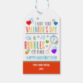 Valentine Bubble Tags Geschenkanhänger (Vorderseite)