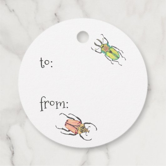 Valentine Bugs Geschenkanhänger (Rückseite)