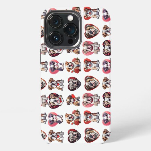 Valentine Bulldog iPhone Hülle (Hinten)