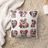 Valentine Bulldog Kissen (Decke)
