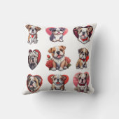 Valentine Bulldog Kissen (Rückseite)