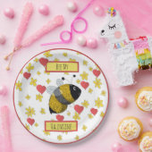 Valentine Bumblebee | Bee My Valentine Pappteller (Party)