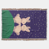 Valentine Bunnies Decke (Vorderseite)