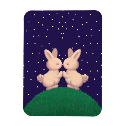 Valentine Bunnies Magnet (Vertikal)