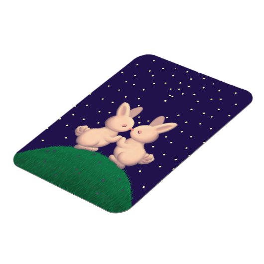 Valentine Bunnies Magnet (Linke Seite)
