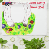 VALENTINE BUNNY LIEBE Handtuch (Gefaltet)