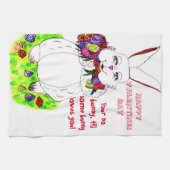 VALENTINE BUNNY LIEBE Handtuch (Horizontal)