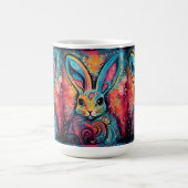 Valentine Bunny Positive vibes herzen Kaffeetasse (Mittel)
