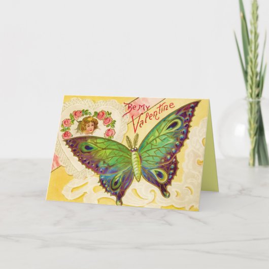 Valentine Butterfly Card Feiertagskarte (Vorderseite)
