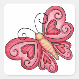 Valentine Butterfly - Stickers