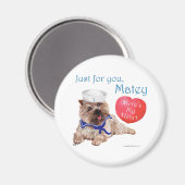 Valentine Cairn Terrier Magnet (Vorderseite/Rückseite)