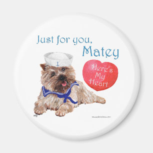 Valentine Cairn Terrier Magnet