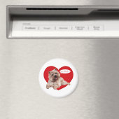 Valentine Cairn Terrier sagt Be mine! Magnet (In Situ (Geschirrspüler))