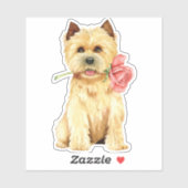 Valentine Cairn Terrier Vinyl Aufkleber (Blatt)