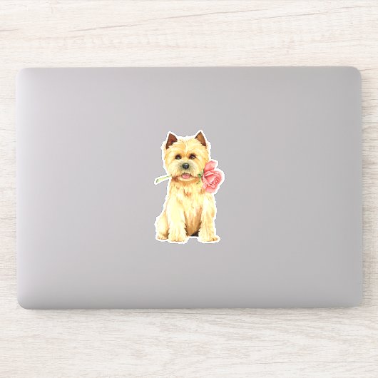 Valentine Cairn Terrier Vinyl Aufkleber (Computer)