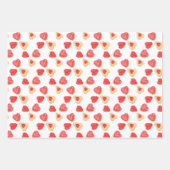 Valentine Cake & Red Heart Cookies Geschenkpapier Set (Vorderseite 3)