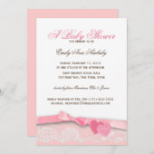 Valentine Candy Baby Shower Einladung (Vorne/Hinten)