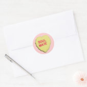 Valentine Candy Heart Runder Aufkleber (Umschlag)