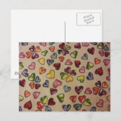 Valentine Candy Hearts Feiertagspostkarte (Vorne/Hinten)
