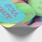 Valentine Candy Hearts Geschenkpapier (Ecke)