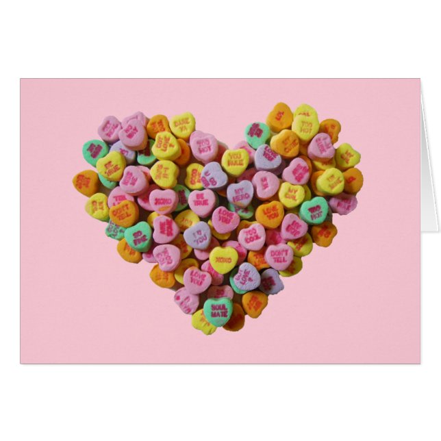 Valentine Candy Hearts Heart (Vorderseite (Horizontal))