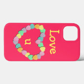 Valentine Candy Hearts Heart Case-Mate iPhone Hülle (Rückseite (Horizontal))