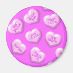 Valentine Candy Hearts Magnet