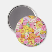 Valentine Candy Hearts Magnet (Vorderseite/Rückseite)