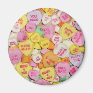 Valentine Candy Hearts Magnet