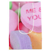 Valentine Candy Hearts Mittlere Geschenktüte (Rückseite)