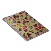 Valentine Candy Hearts Notizblock (Rechte Seite)