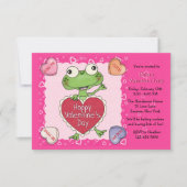 Valentine Candy Hearts Party Einladung (Vorderseite)