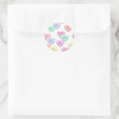 Valentine Candy Hearts Pattern Stickers (Tasche)