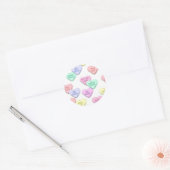 Valentine Candy Hearts Pattern Stickers (Umschlag)