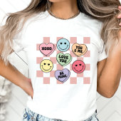 Valentine Candy Hearts Shirt, Konversationsherz T-Shirt