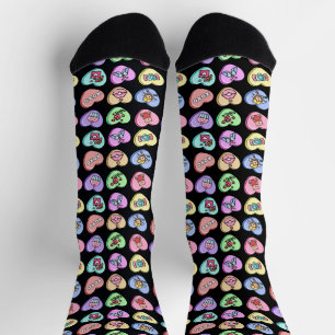 Valentine Candy Hearts Socken