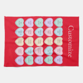 Valentine Candy Hearts Thunder_Cove Geschirrtuch (Horizontal)