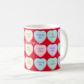 Valentine Candy Hearts Thunder_Cove Kaffeetasse (VorderseiteRechts)