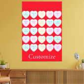Valentine Candy Hearts Thunder_Cove Leinwanddruck (Insitu (Wohnzimmer))