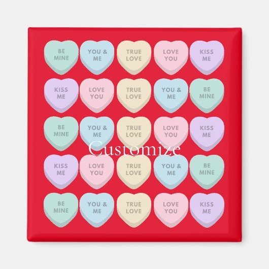 Valentine Candy Hearts Thunder_Cove Magnet (Vorne)