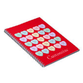 Valentine Candy Hearts Thunder_Cove Notizblock (Rechte Seite)