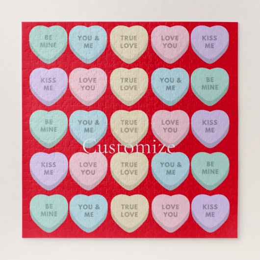 Valentine Candy Hearts Thunder_Cove Puzzle (Vertikal)