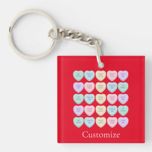 Valentine Candy Hearts Thunder_Cove Schlüsselanhänger